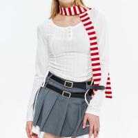 Spandex & Polyester T-shirt femme à manches longues Solide plus de couleurs pour le choix pièce