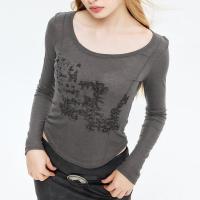 ポリエステル 女性ロングスリーブTシャツ 選択のためのより多くの色 一つ
