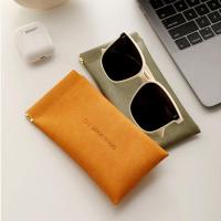 PU Leather Glasses Case durable & portable & hardwearing patchwork letter PC