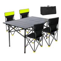 Aluminium Alloy & Oxford Outdoor Foldable Furniture Set durable & portable black Set
