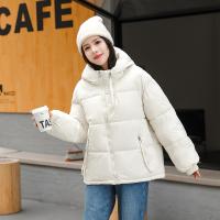 Polyester Women Parkas thicken & loose & thermal patchwork PC
