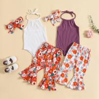Cotton Baby Jumpsuit & three piece Hair Band & tank top & Pants PC