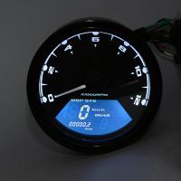 ABS Motorcycle Tachometer durable & with LED lights black PC