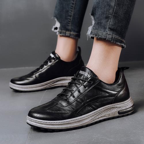 PU Leather Men Casual Shoes sewing thread & thermal Pair