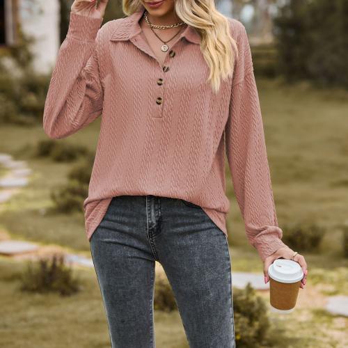 Colored Cotton Women Sweatshirts & loose Solid PC
