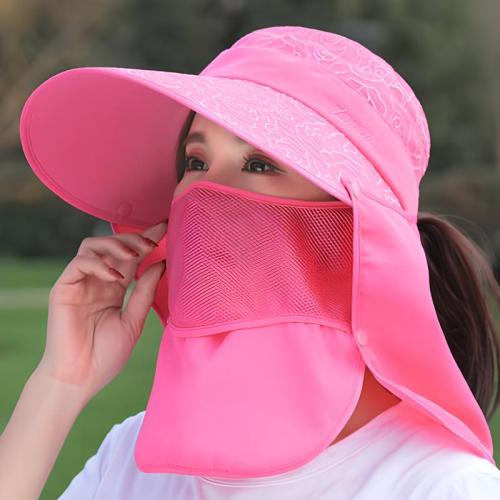 Polyamide Face Cover Sun Hat anti ultraviolet & sun protection floral : PC