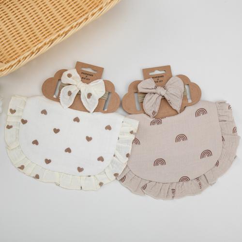 Baumwolle Baby Lätzchen Set, unterschiedliche Farbe und Muster für die Wahl,  Festgelegt
