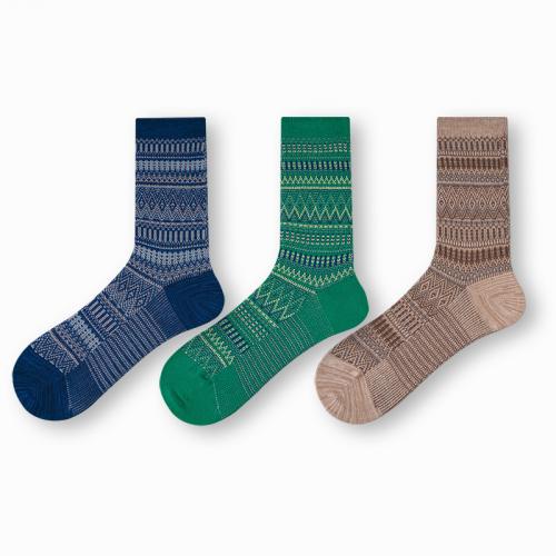 Gekamd katoen Korte tube sokken Geometrische meer kleuren naar keuze : Paar