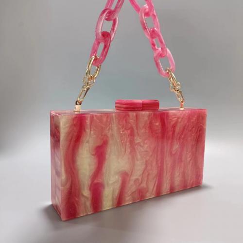 Acrylic Box Bag Clutch Bag durable & attached with hanging strap PC
