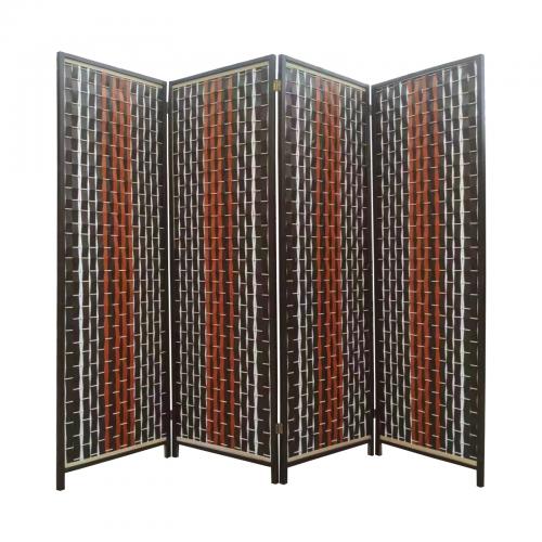 Pine & Paper foldable Room Divider Stand weave Lot