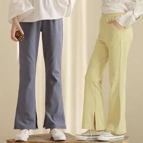 Coton Pantalon occasionnel de fille Solide plus de couleurs pour le choix pièce