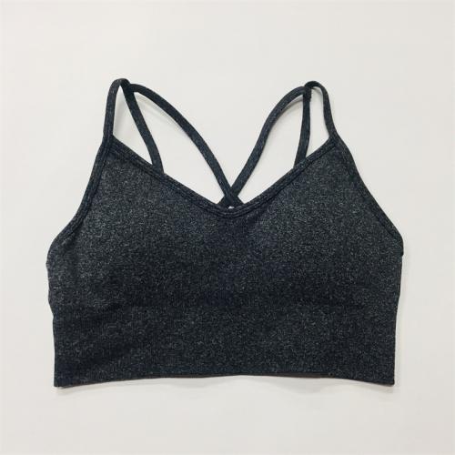 Polyamide & Spandex Sport Bra backless & sweat absorption & breathable Solid PC