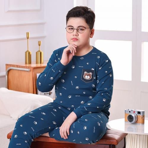 Katoen Kinderen Pyjama Set Broek & Boven Afgedrukt ander keuzepatroon meer kleuren naar keuze Instellen