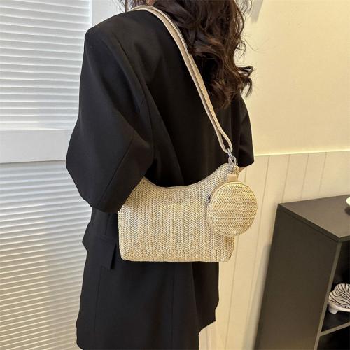 Straw With Coin Purse & cross body Woven Shoulder Bag PC
