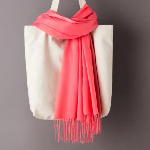 Polyester Tassels Women Scarf can be use as shawl & thermal Solid PC
