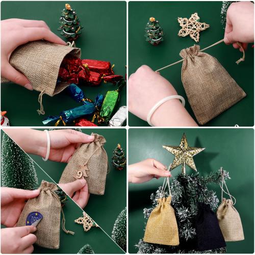 Linen Christmas Suger Bag christmas design Set