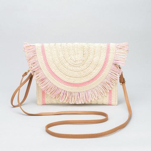 Straw Easy Matching & Tassels Woven Shoulder Bag PC