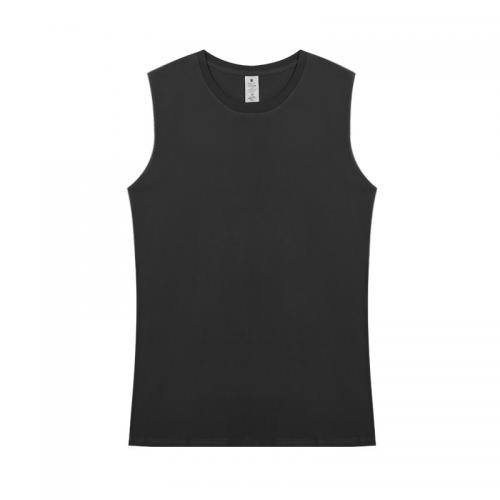 Cotton Women Sleeveless T-shirt & unisex & breathable Solid PC