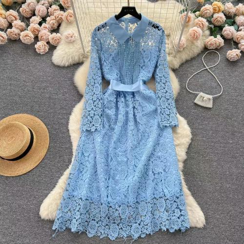Polyester Soft & long style One-piece Dress see through look & breathable Solid : PC
