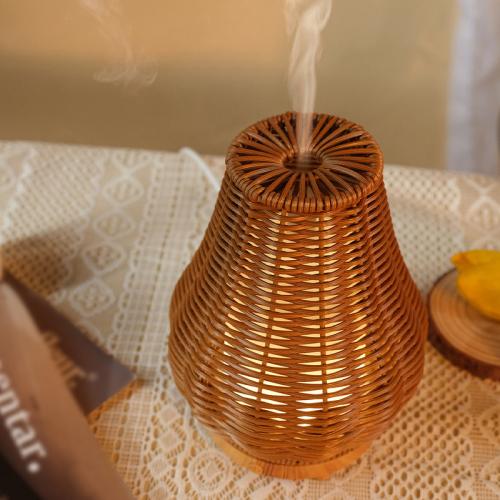 Plastic With light & Ultrasonic Aromatherapy Humidifier brown PC