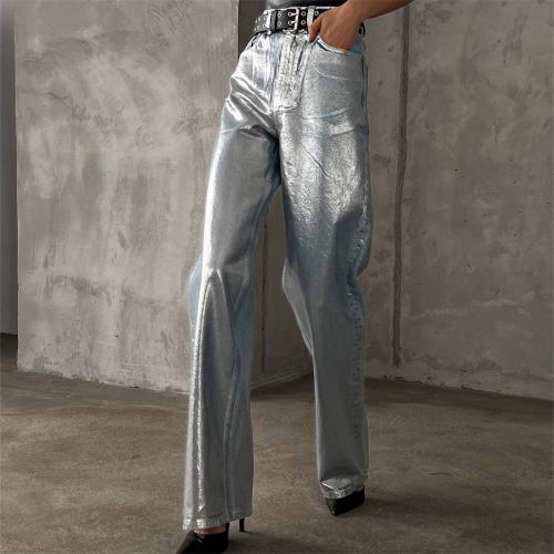 Cotton Straight Women Long Trousers slimming & loose Solid PC