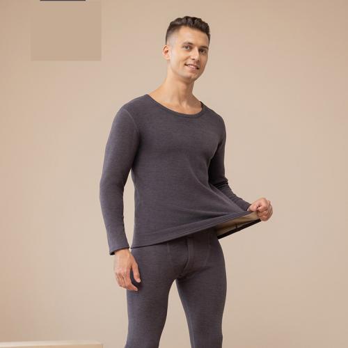 Polyester Plus Size Men Body Shaper Set & thermal Pants & top Set