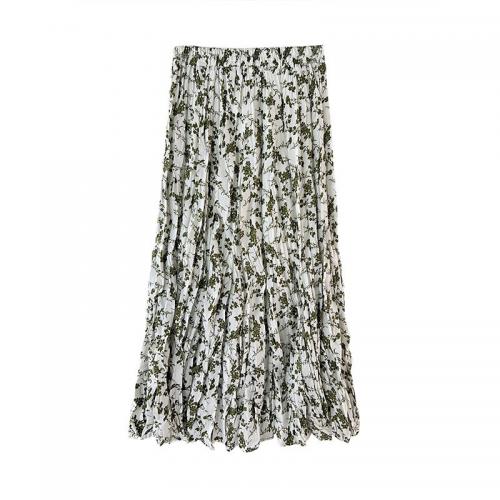 Polyester long style & Pleated Maxi Skirt shivering : PC
