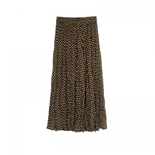 Polyester & Cotton Maxi Skirt large hem design & breathable shivering : PC