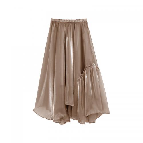 Polyester Maxi Skirt irregular & large hem design : PC