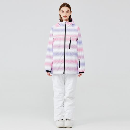 Polyester Ensemble de vêtements de sport pour femmes Pantalon & Manteau Imprimé plus de couleurs pour le choix Ensemble