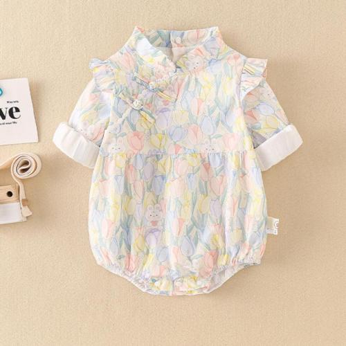 Cotton Baby Jumpsuit  Solid multi-colored PC