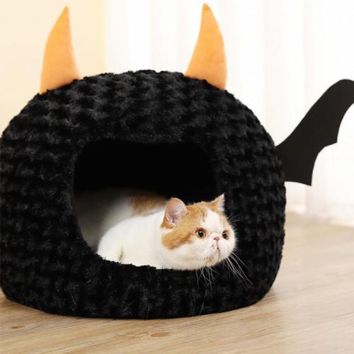 Oxford & Polyester Soft Pet Bed thermal PP Cotton black PC