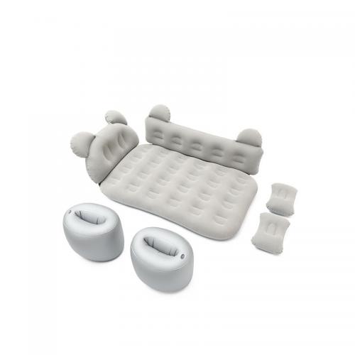 Flocking Fabric & PVC Inflatable & foldable Car Inflatable Bed Mattress PC