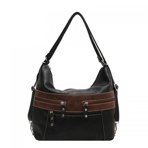 PU Leather Handbag Shoulder Bag durable & large capacity Solid PC