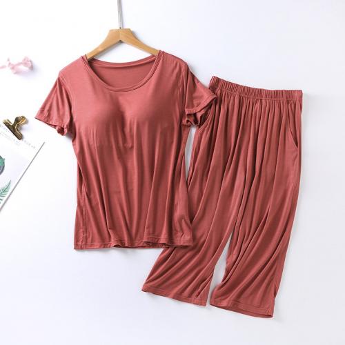 Viscose & Modale Vrouwen Pyjama Set Broek & Boven meer kleuren naar keuze Instellen