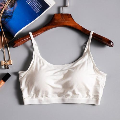 Stretch Cotton Camisole & padded Solid PC