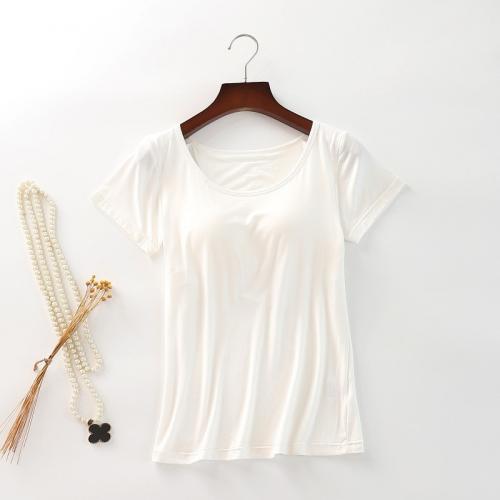 Viscose & Modale T-shirts femmes à manches courtes Solide plus de couleurs pour le choix pièce