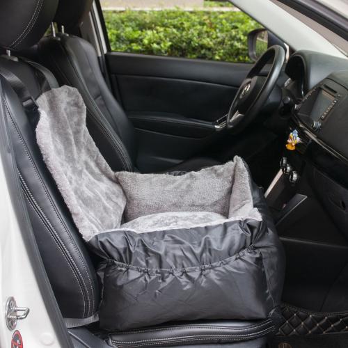 Crystal Velvet & Oxford Waterproof Pet Bed portable & can be used in the car black PC