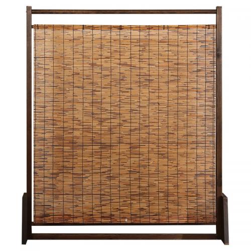 Reed & Pine Floor Screen for home decoration Solid PC