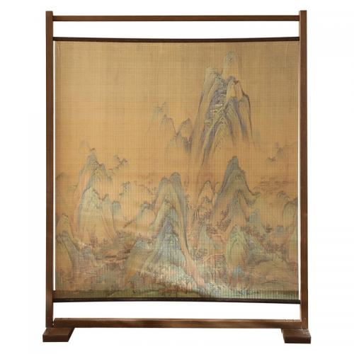 Pine & Bamboo Floor Screen for home decoration   PC