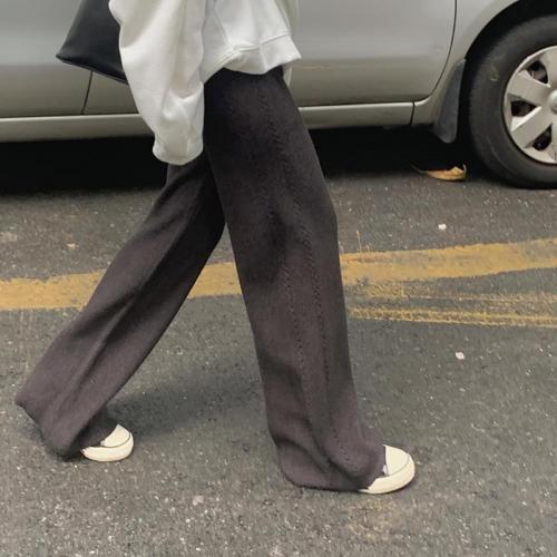 Acrylic Women Casual Pants loose Solid PC