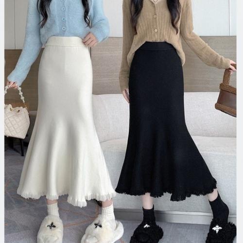 アクリル マキシ丈スカート パッチワーク 単色 選択のためのより多くの色 一つ