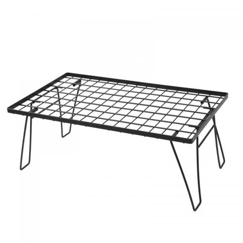 鋼 & 竹 屋外折りたたみ式テーブル 一つ
