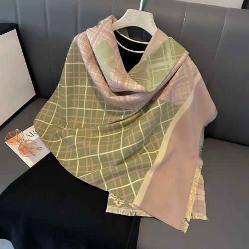 Polyester Easy Matching & Tassels Women Scarf can be use as shawl & thicken & sun protection & thermal printed bowknot pattern PC