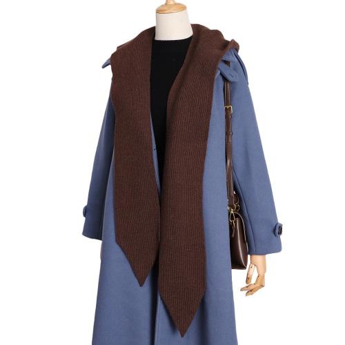 Knitted Easy Matching Women Scarf can be use as shawl & thicken & sun protection & thermal Solid PC