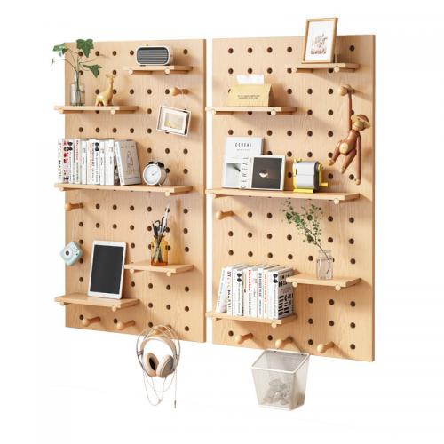 Solid Wood Wall Shelf for storage PC