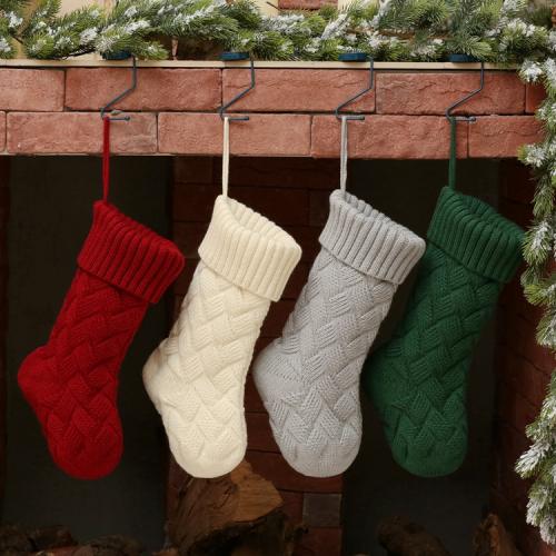 Acrylique Chaussettes de décoration de Noël Solide plus de couleurs pour le choix pièce