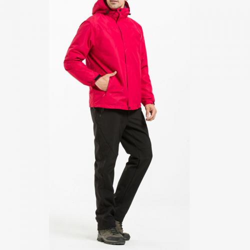 Polyester windproof Couple Coat & waterproof & thermal Solid PC