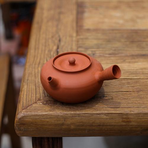 Purple Clay anti-scald Teapot handmade PC