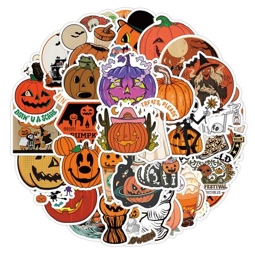 PVC DIY & Waterproof Decorative Sticker Halloween Design & Cute mixed pattern Bag